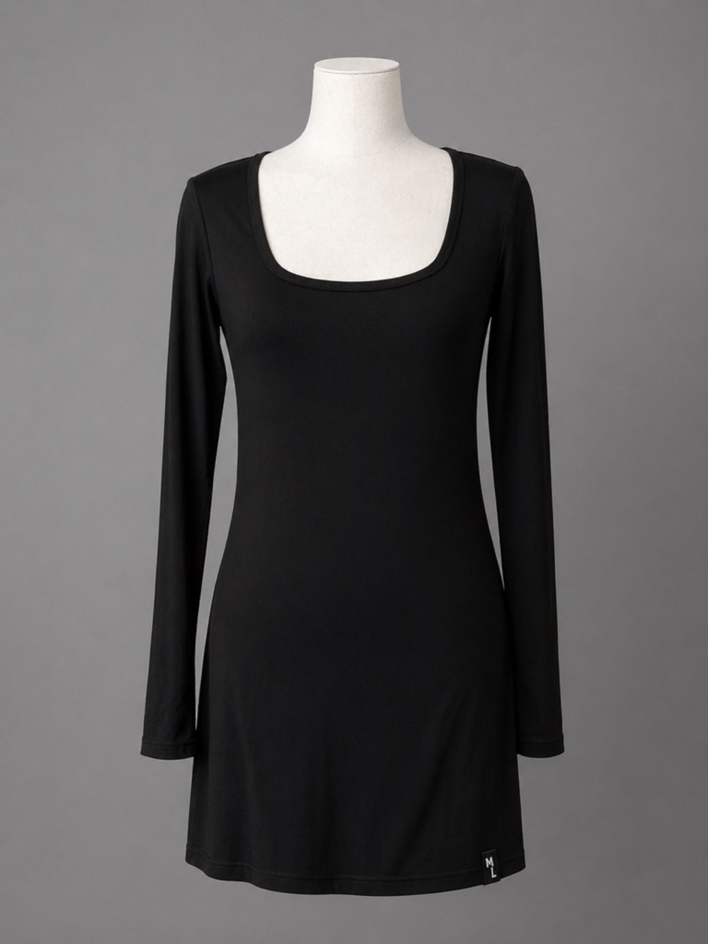 Michael Lauren long sleeve black dress